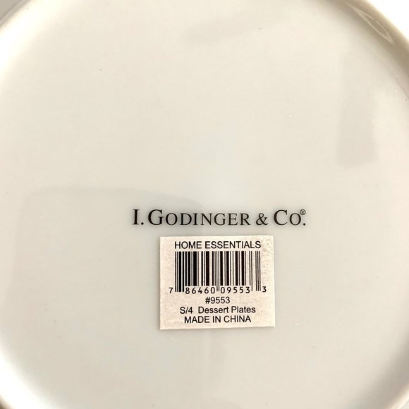 Godinger & Co. Poker Cards Dessert Plates set of 4 - Picture 5 of 8